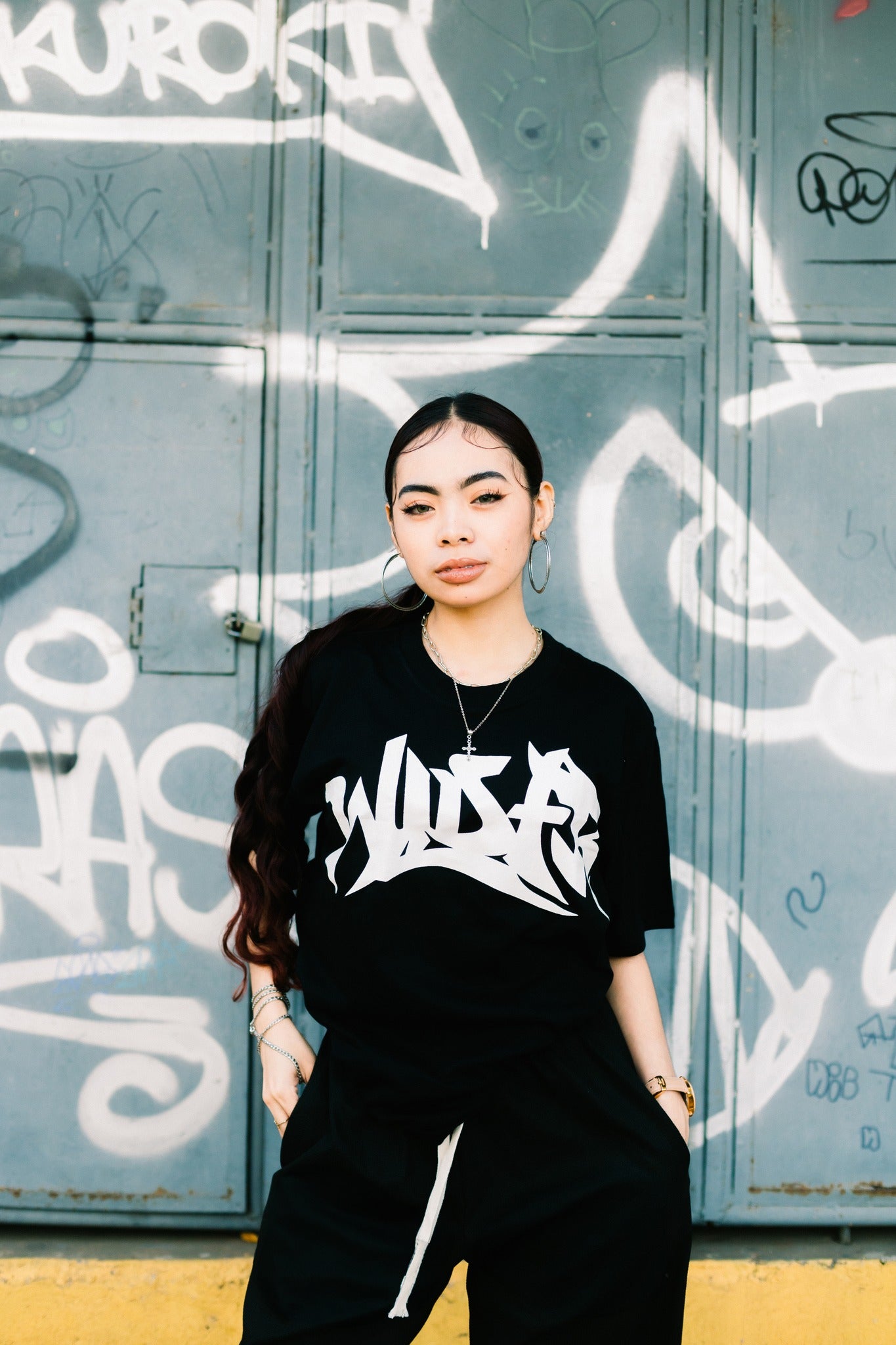 GRAFFITI TYPEFACE BLACK TSHIRT