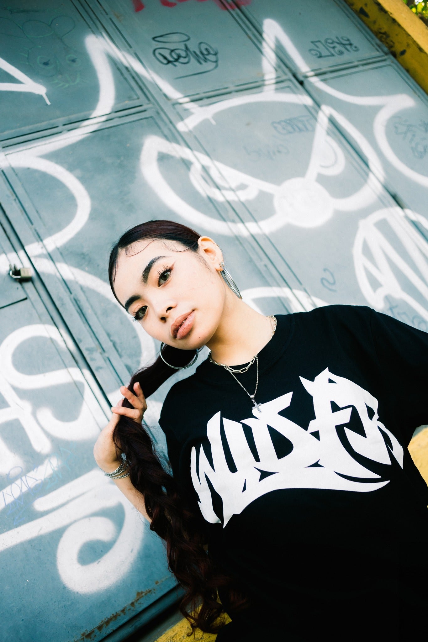 GRAFFITI TYPEFACE BLACK TSHIRT